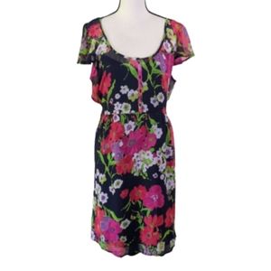 🌟 Old Navy Floral Short Sleeves Flowy Dress XL